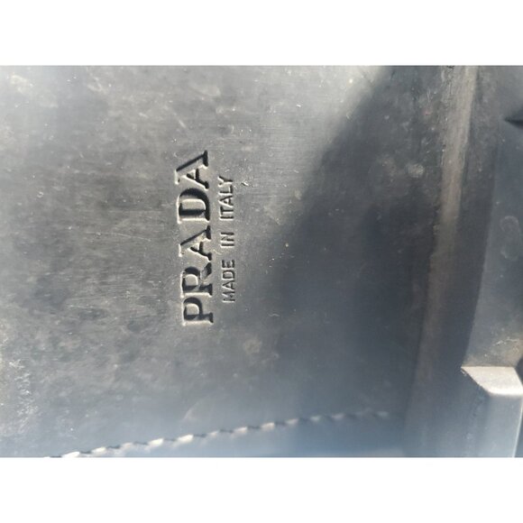 Prada Made in Italy Lace-up Ankle Boots Men's 9.5 Brown 0725 - Picture 10 of 16